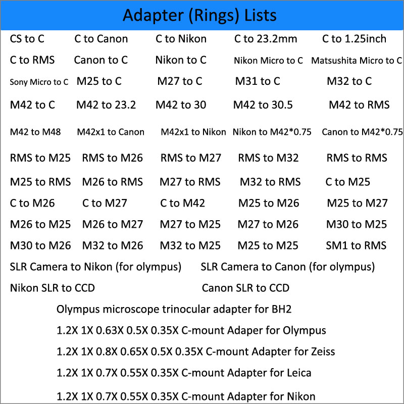 RMS إلى C جبل مجهر كاميرا محول - مراجعة Lens Adapter Ring وسعره