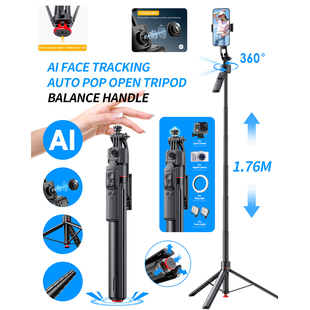 AI Gimbal ترايبود القفز Selfie - مراجعة Photography Basics وسعره